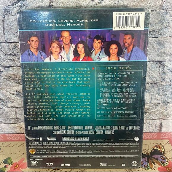 ER The Complete Second Season NWT DVD Set in Original Packaging - Picture 3 of 4